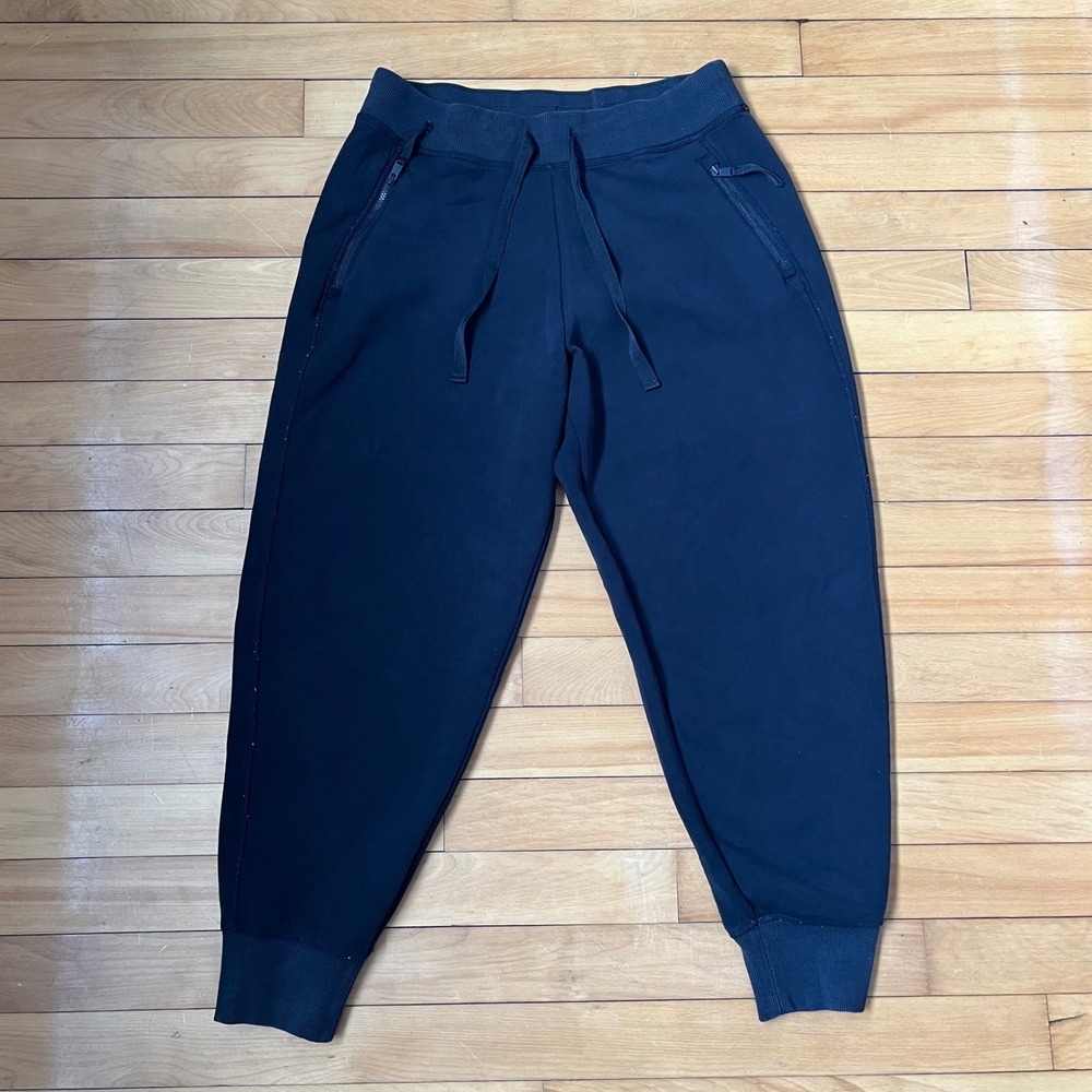 Kirkland Signature Ladies Active Jogger Black Drawstring Zip Pockets Large